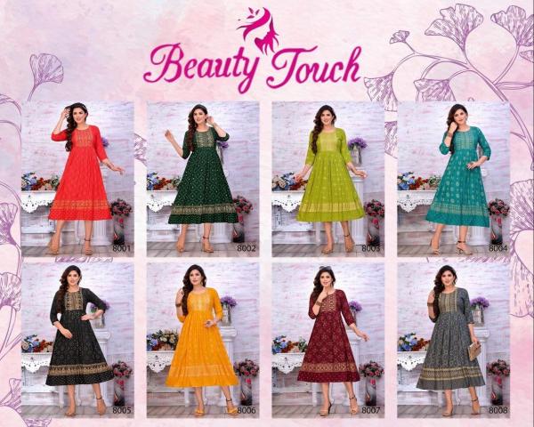 Trendy Golden Beauty Touch Rayon Designer Exclusive Kurti colllection